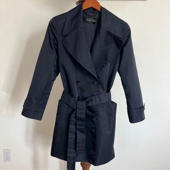 Trench Coat Double Boutonnage Ellen Tracy Marron - Taille S Femme - Doublure Amovible - Neuf Sans étiquettes